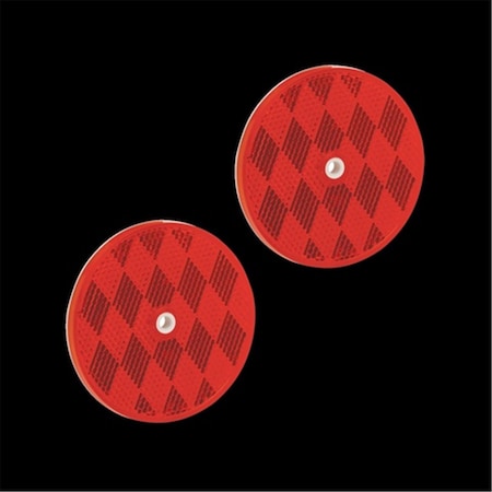7468010 Round Reflector Red With Hole